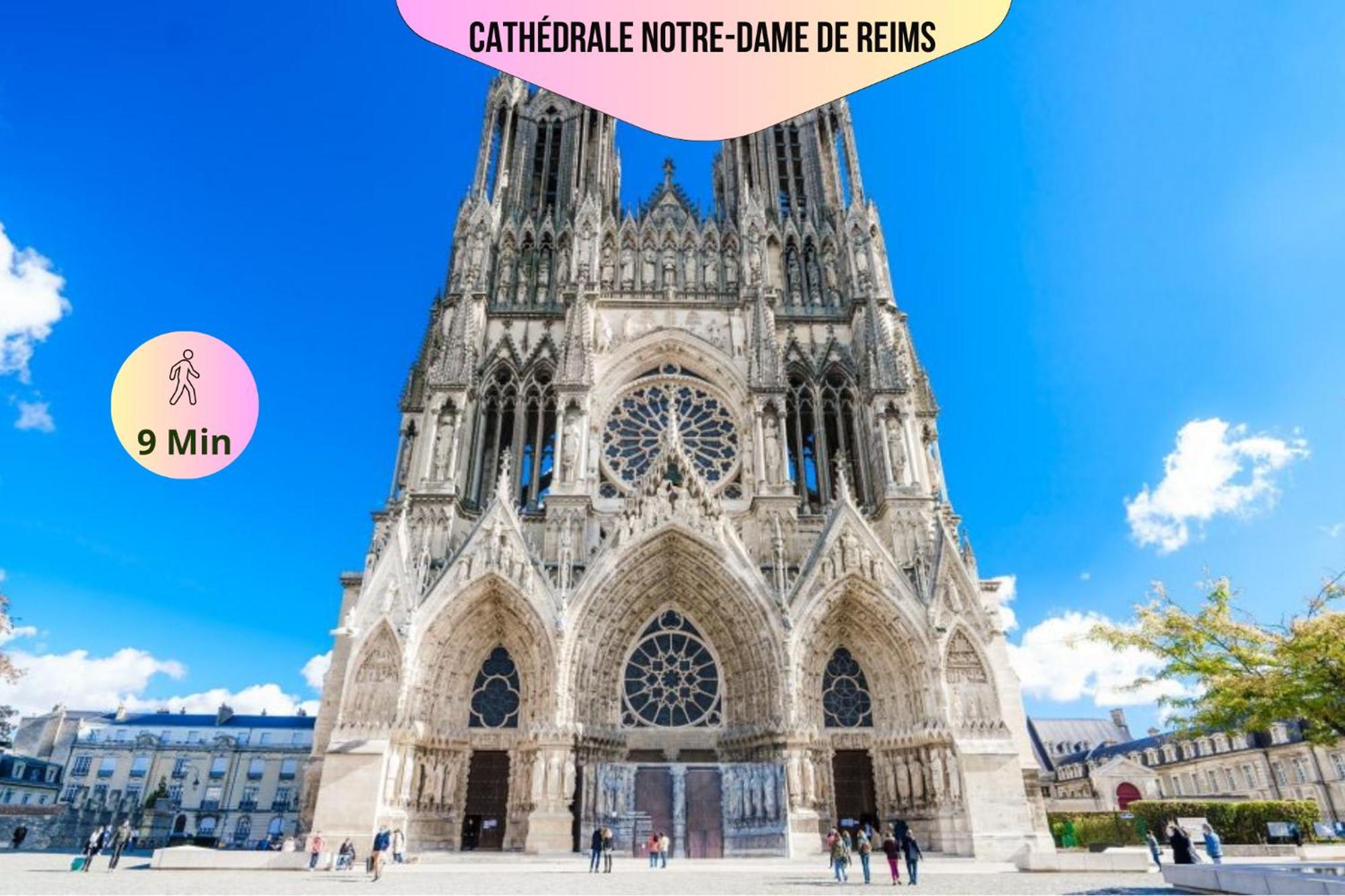 Refuge Urbain - Ideal Pro, Familles & Amis - Le Calme En Hypercentre - Wifi Haut Debit - Netflix - Machine A Laver - Gare, Cathedrale, Commerces, Restaurants & Transports En Commun A Moins De 10 Minutes A Pied Reims Exteriör bild